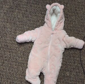 Wonder Nation Soft Pink Baby Footie